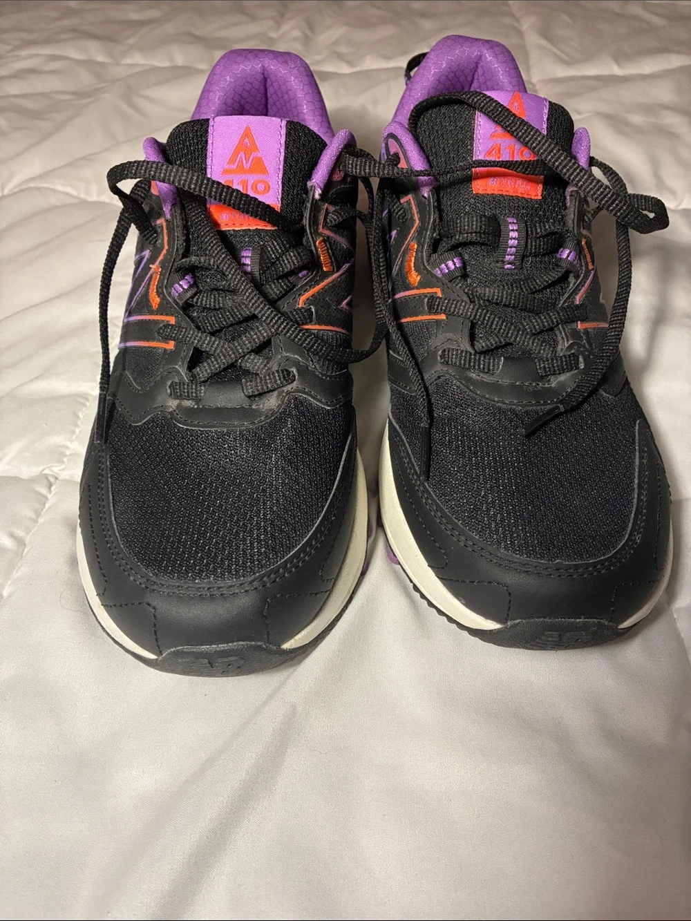 New Balance Women's 410V7 Trail Running Shoes Black/Purple size 11